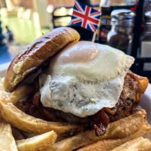 Boozy Bourbon Bacon Burger