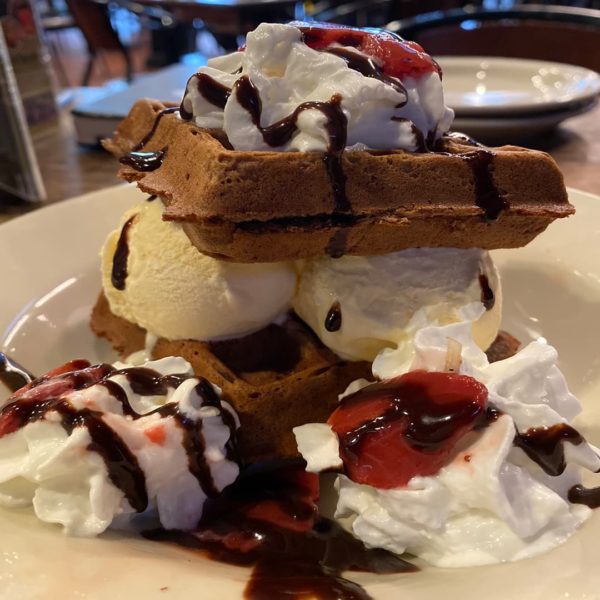 Chocolate Waffle Ice Cream Sandwich